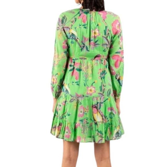 Banjanan Hilary Dress in Woden Hedgerow Classic Green - Picture 15 of 16